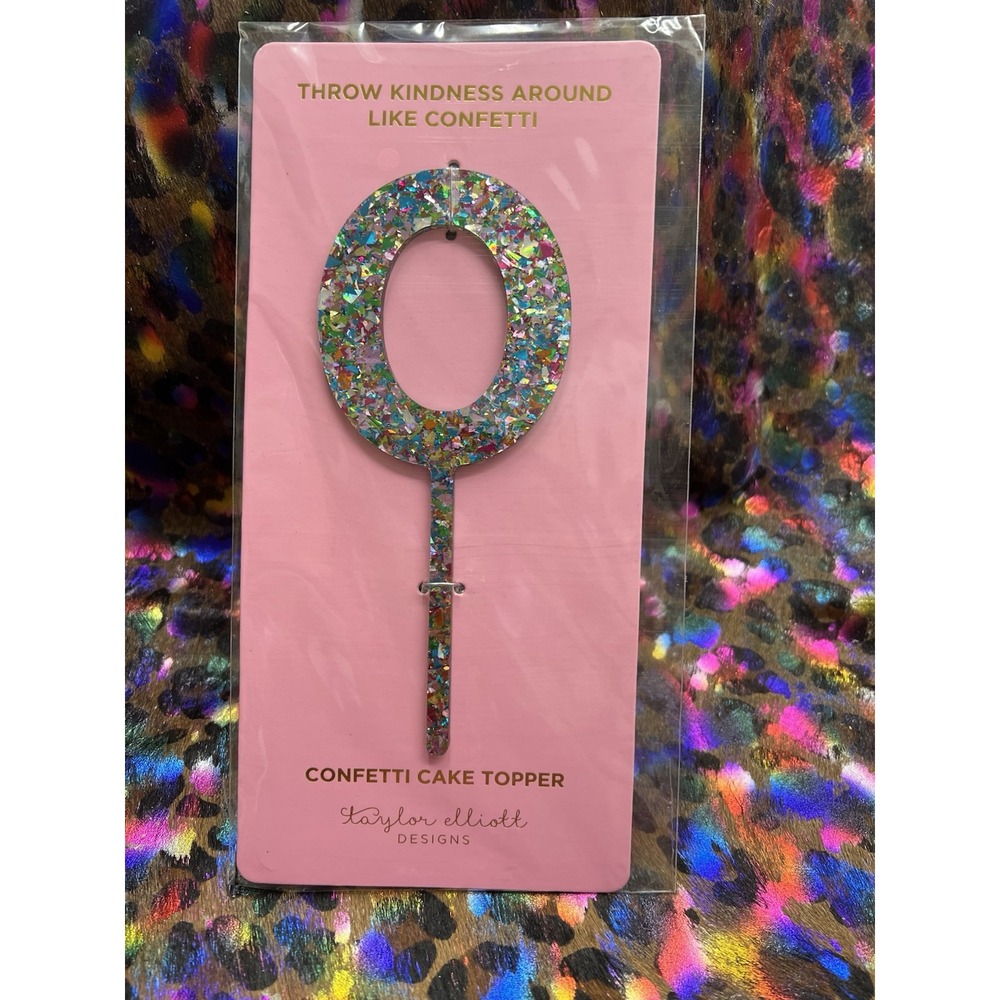Confetti Cake Topper NEW By Taylor Elliott Designs 0